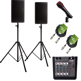 Presentatiepakket Huren | Speakers, Mixer & Microfoon
