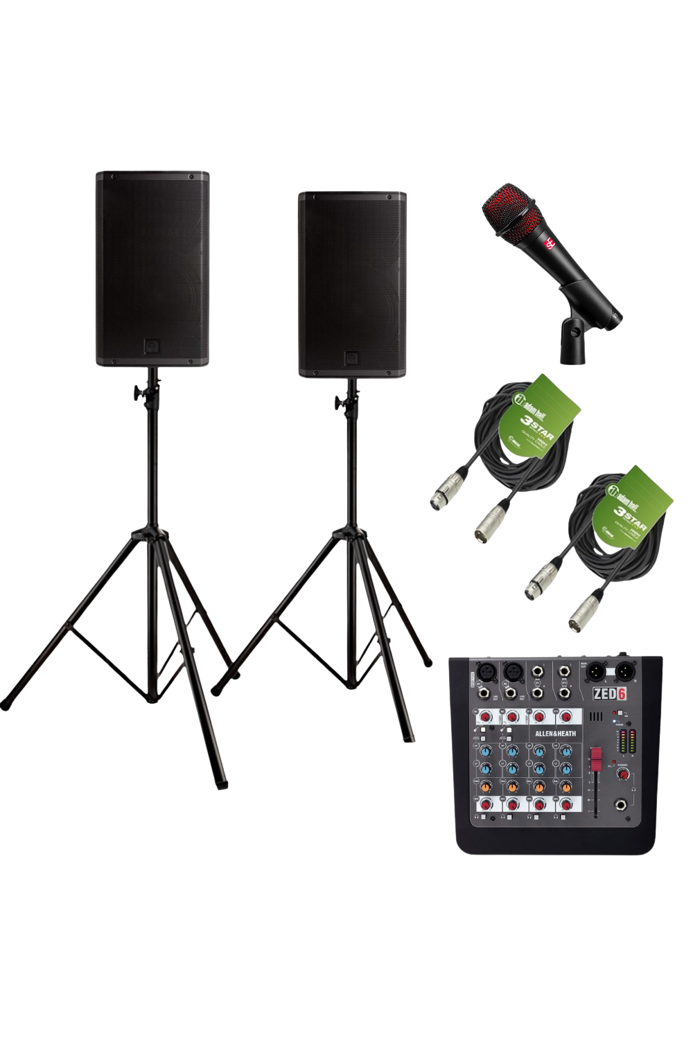 Presentatiepakket Huren | Speakers, Mixer & Microfoon