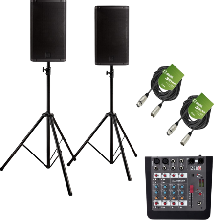 Audiopakket M Huren | Tot 65 Personen – Speakers & Mixer